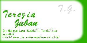 terezia guban business card